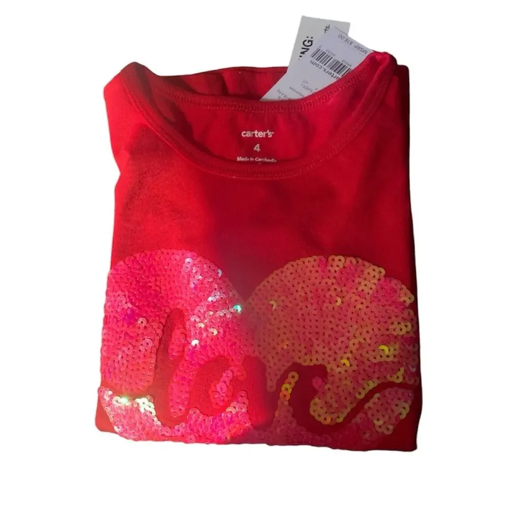 Carter’s Sequin Love Heart Shirt